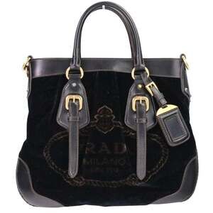PRADA Brown Leather Shoulder Bag